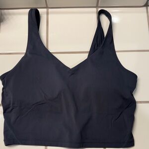 Women's Black V-Neck with Sports Bra. Gym style